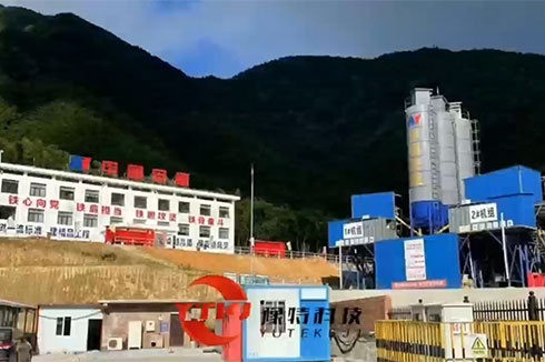 豫特科技助力安能集團(tuán)水電站重點(diǎn)項(xiàng)目，機(jī)制砂生產(chǎn)線。